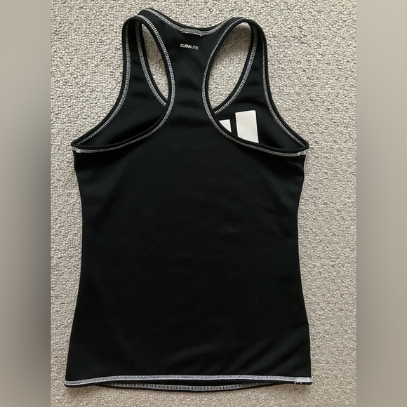 ADIDAS - Reversible 2 in 1 Black with White Logo Climalite Tank Top - XS - Picture 5 of 7